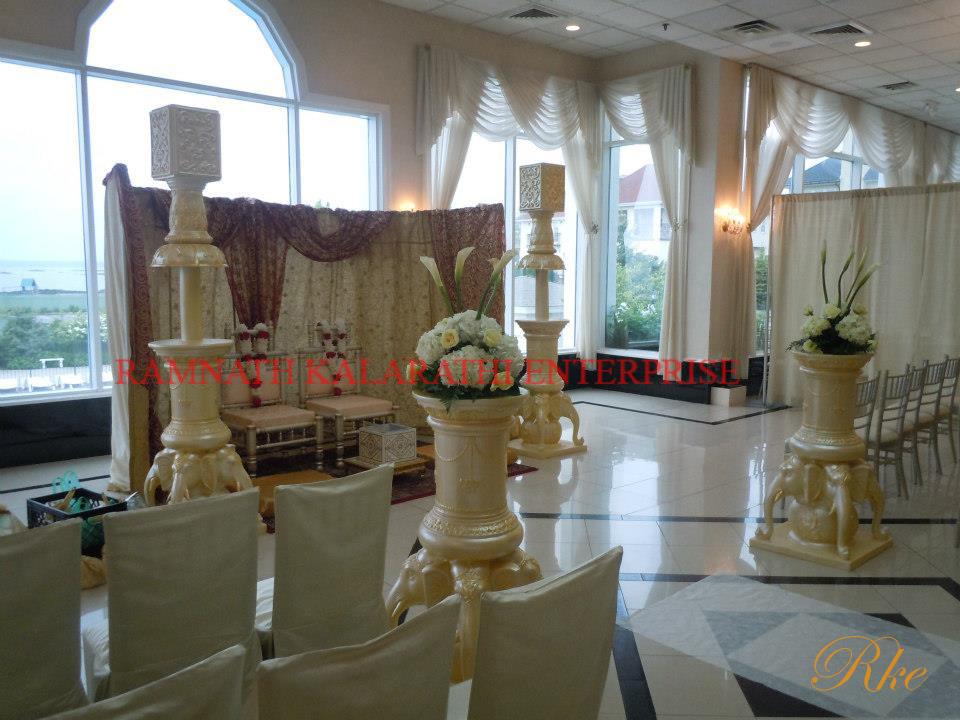 wedding stage backdrop with elephant ganesha ivory wedding stage mandap for wedding in uk usa and canada easily set up by 2 or 3 people in 2 hour for making decoration of wedding mandap stage both in same time same set up  